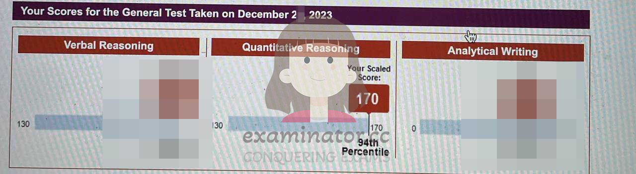 First Official GRE Score Report of 2024! May this year bring you success, happiness, and abundant opportunities to thrive. Happy 2024!! 👩🏻‍💻🎆