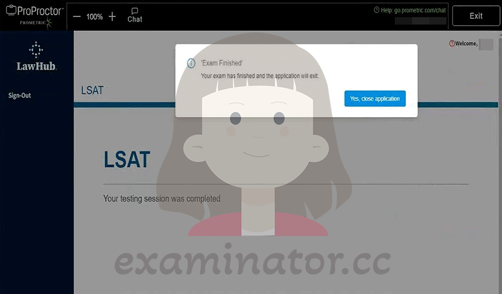 LSAT代考完成考试